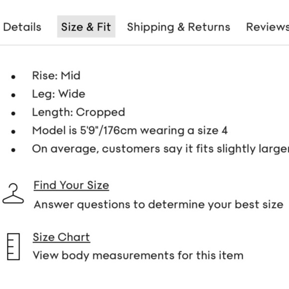 Aritzia The group Babaton Wide Leg Cropped Pant blue Size 10 - Picture 11 of 12